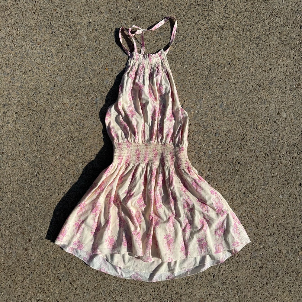 Love shack fancy Floral halter Dress